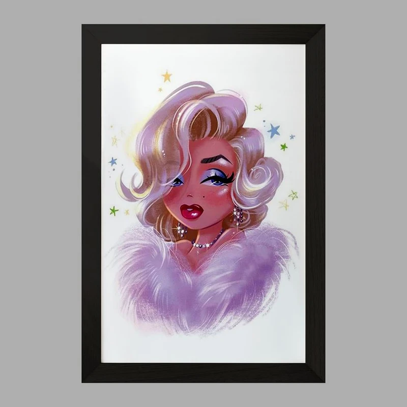 تابلو خندالو مدل مرلین مونرو Marilyn Monroe  کد 3984