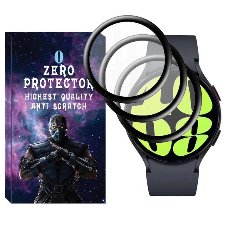 محافظ صفحه نمایش نانو زیرو مدل Pmma-ZR مناسب برای ساعت هوشمند سامسونگ Galaxy Watch 6 44mm بسته سه عددی