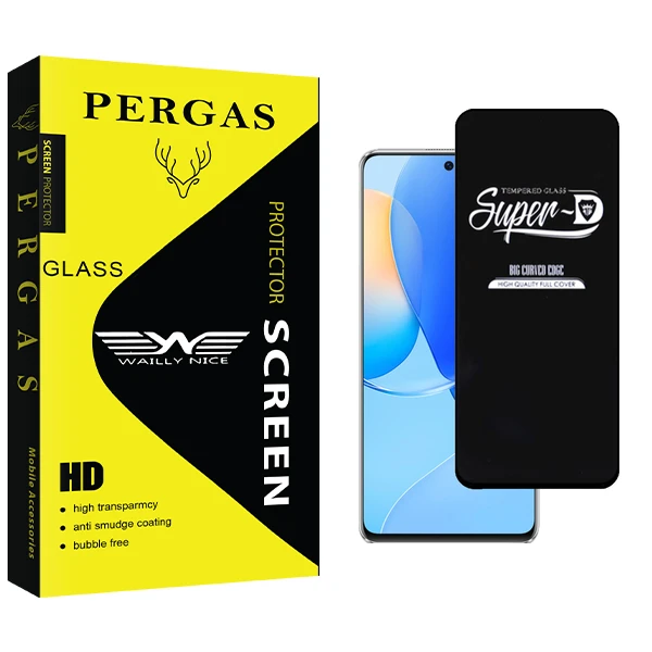 محافظ صفحه نمایش شیشه ای وایلی نایس مدل Pergas Glass Super D مناسب برای گوشی موبایل هوآوی Nova 9 SE