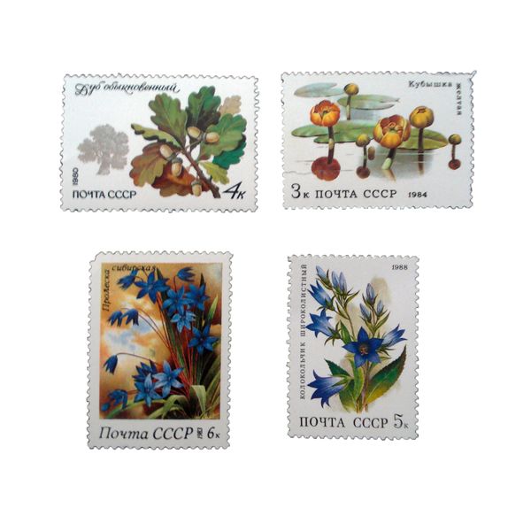 تمبر یادگاری مدل طبیعت کد bc-1349 مجموعه 4 عددی