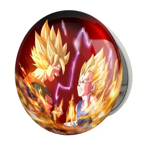 آینه جیبی خندالو طرح گوکو و وجیتا انیمه دراگون بال Dragon Ball مدل تاشو کد 12050 