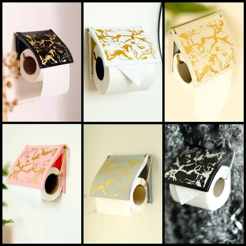 پایه رول دستمال کاغذی مدل ماربل