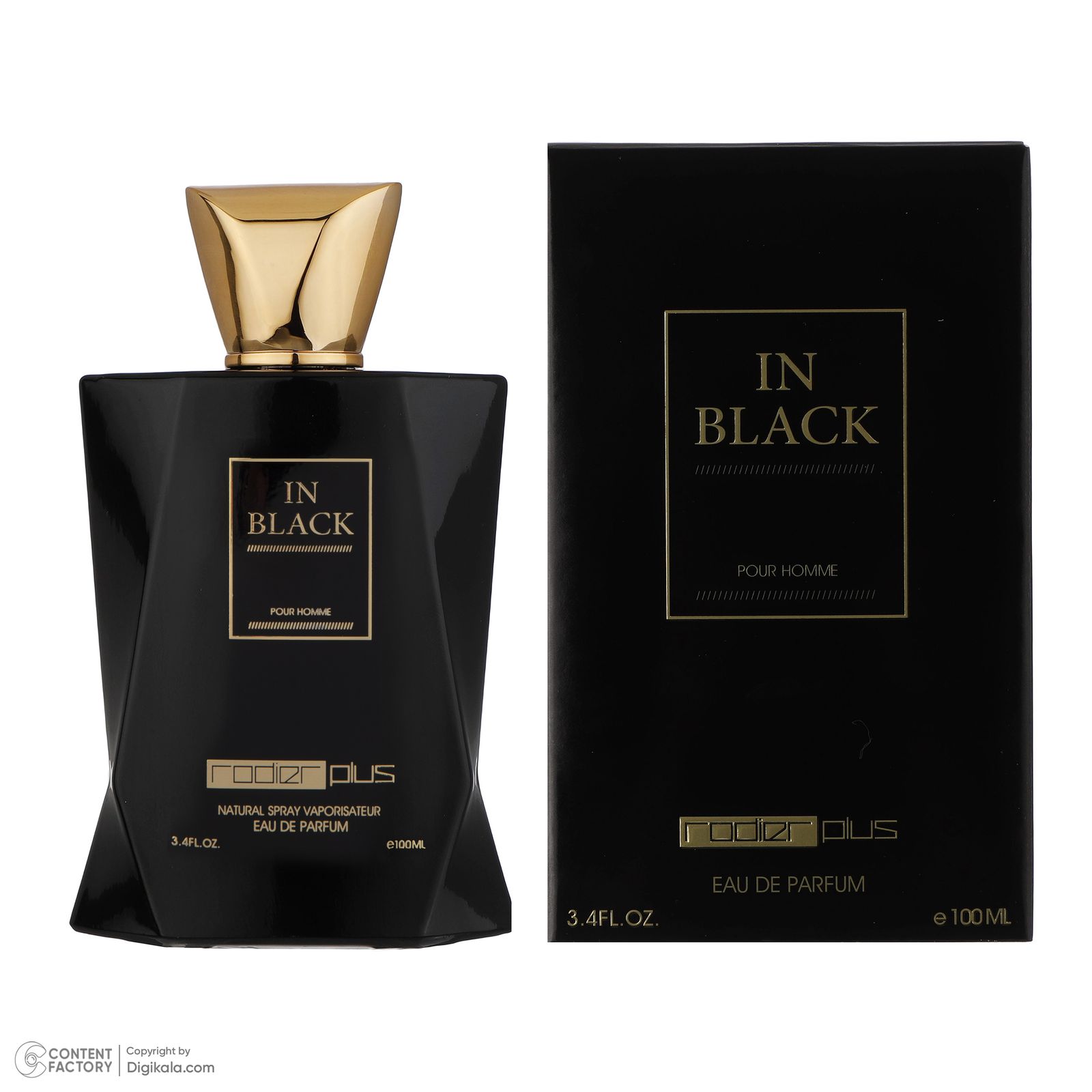ادو پرفیوم مردانه رودیر پلاس مدل In Black حجم 100 میلی لیتر -  - 6