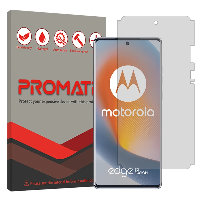 محافظ صفحه نمایش شفاف پرومیت مدل Resistant مناسب برای گوشی موبایل موتورولا Edge 50 Fusion