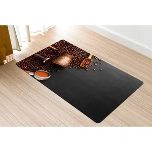 پادری مدل سه لایه رویه مخمل طرح قهوه جوش کد S639 سایز 75x45 سانتی متر