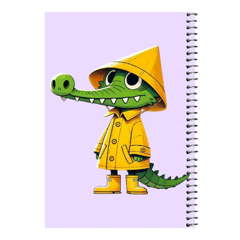 دفتر مشق 80 برگ اس جی مدل تمساح و کلاه    