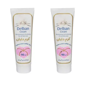 کرم آبرسان دلبان مدل 001 حجم 90 میلی لیتر مجموعه 2 عددی