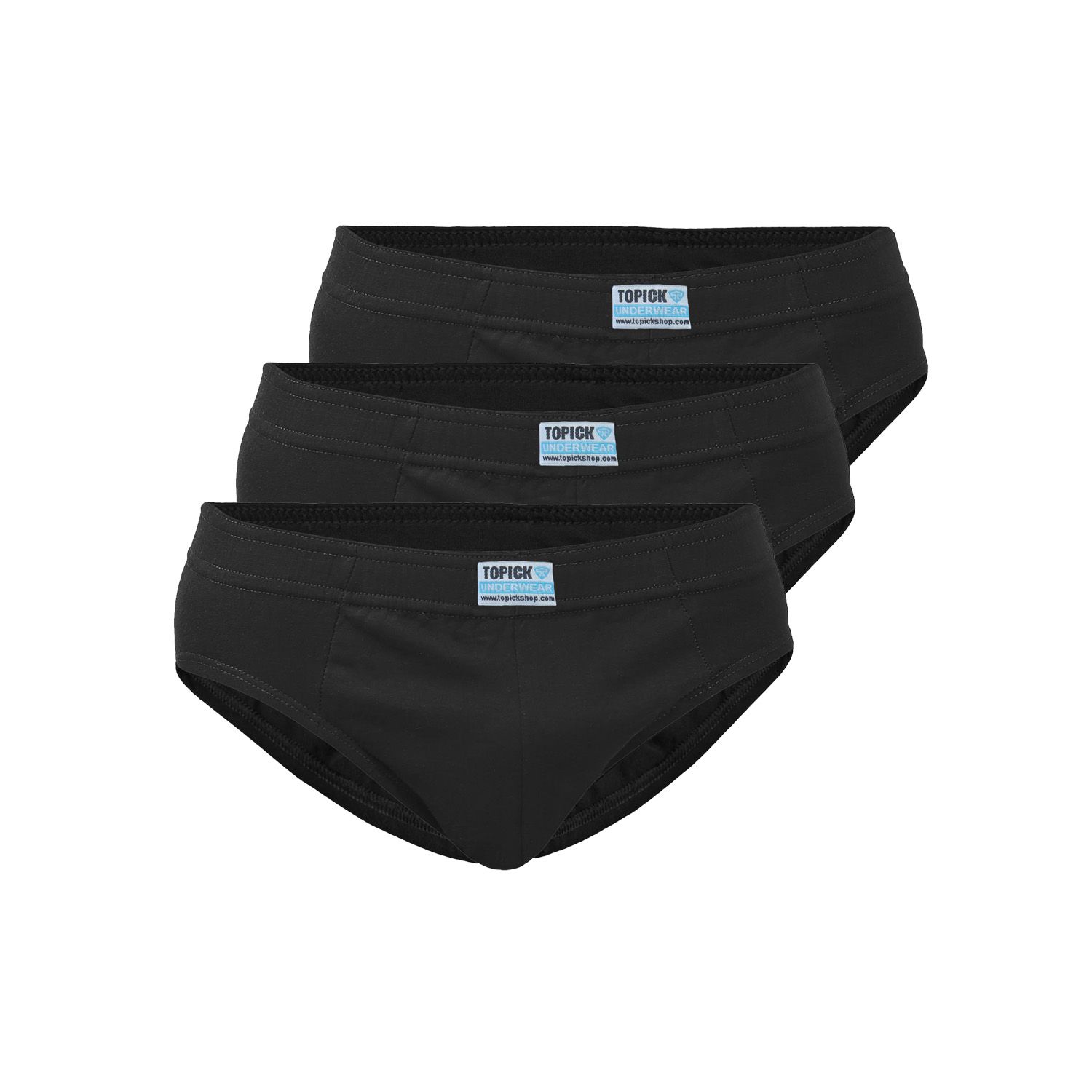 شورت مردانه تاپیک مدل نخی اسلیپ رنگ مشکی مجموعه 3 عددی -  - 1