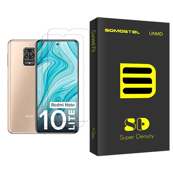محافظ صفحه نمایش سوماستل مدل SD Glass MIX002 مناسب برای گوشی موبایل شیائومی Redmi Note 10 Lite بسته دو عددی