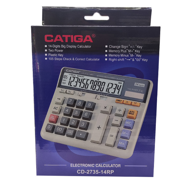 ماشین حساب کاتیگا مدل CD-2735-14RP