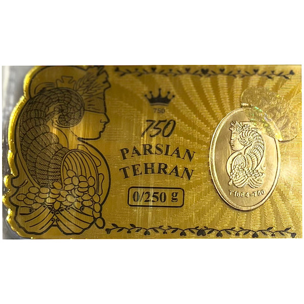 شمش طلا 18 عیار رستا گالری مدل ملکه