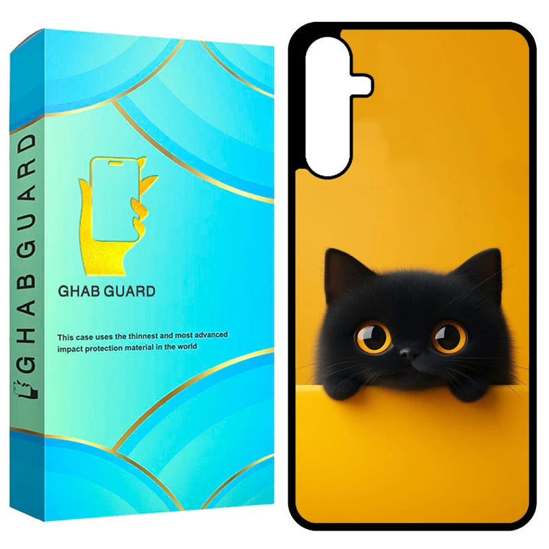 کاور قاب گارد طرح گربه مدل GCHPA54 مناسب برای گوشی موبایل سامسونگ Galaxy A54 5G