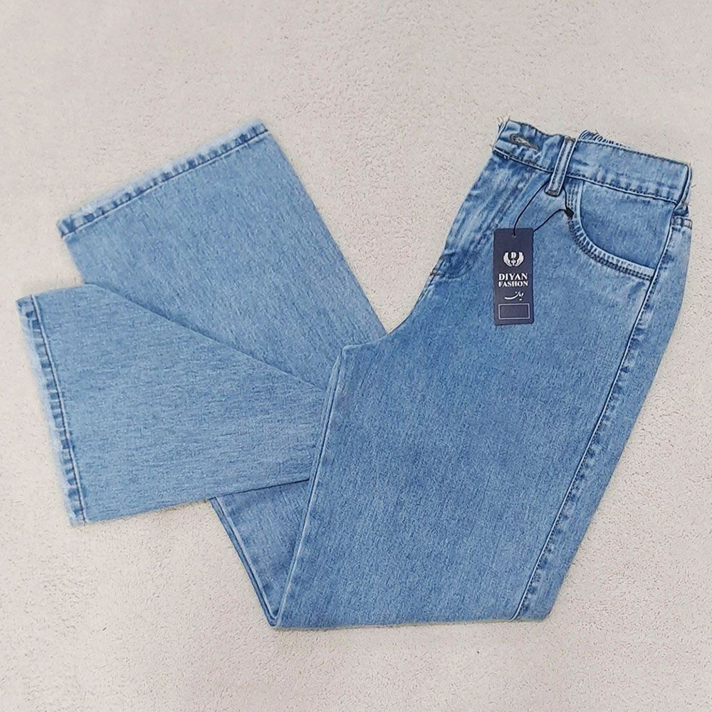 شلوار جین راسته زنانه دیان مدل نیم بگ -  - 10