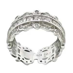 انگشتر نقره زنانه مدل باگت کد gms925