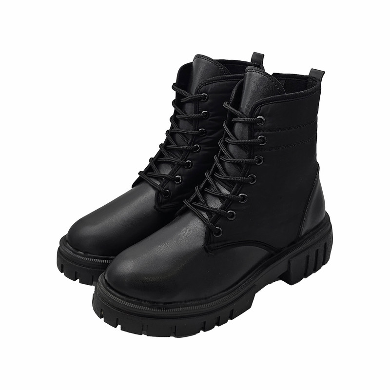 نیم بوت زنانه سیی مدل کاپشنی کد 2187