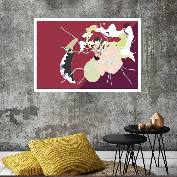 تابلو بکلیت طرح بازی Edward Newgate مدل قاب شاسی W-s8424