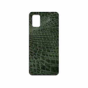 MAHOOT Green-Crocodile-Leather Cover Sticker for Samsung Galaxy M31S