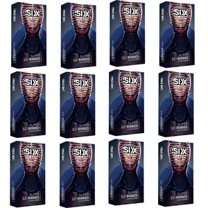  کاندوم سیکس مدل SUPERRIBBED12 مجموعه 12 عددی