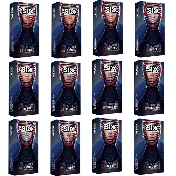 کاندوم سیکس مدل SUPERRIBBED12 مجموعه 12 عددی کاندوم سیکس مدل SUPERRIBBED12 مجموعه 12 عددی