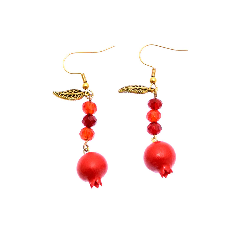 گوشواره زنانه مدل انار Y25 گوشواره زنانه مدل انار Y25