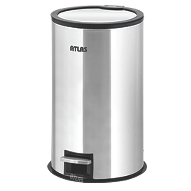 سطل زباله پدالی اطلس مدل هانیس طرح درب آینه ای گنجایش 30 لیتر