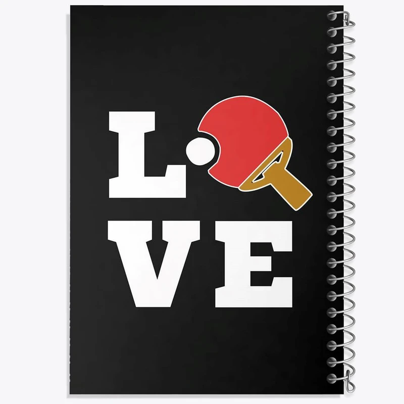 دفتر ژورنال نویسی 50 برگ خندالو مدل نقطه ای طرح پینگ پنگ Ping Pong کد 27987