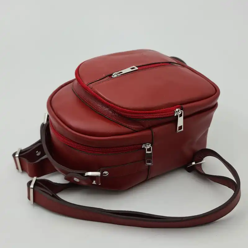 کوله پشتی زنانه مدل آفاق چرم طبیعی کد S_668