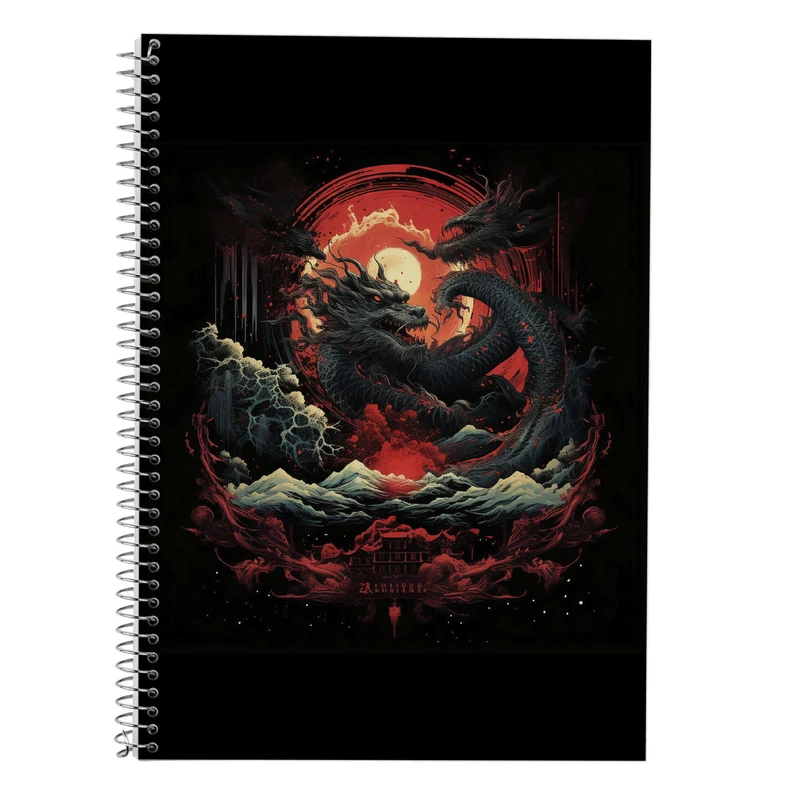 دفتر زبان 50 برگ مدوپد مدل سه خط طرح Vindland Saga کد DF3222