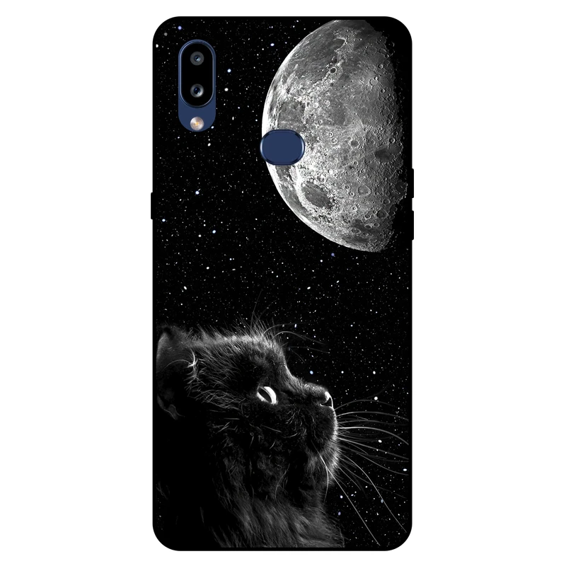کاور مگافون طرح گربه مدل 1882 مناسب برای گوشی موبایل سامسونگ Galaxy A10 S  