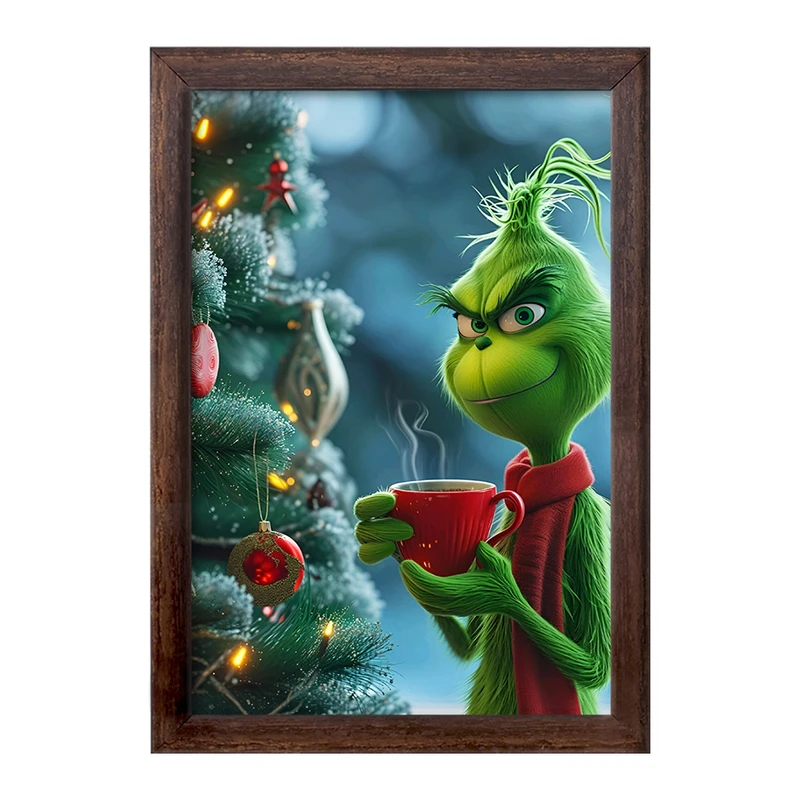 تابلو خندالو طرح گرینچ (The Grinch) کد F5871