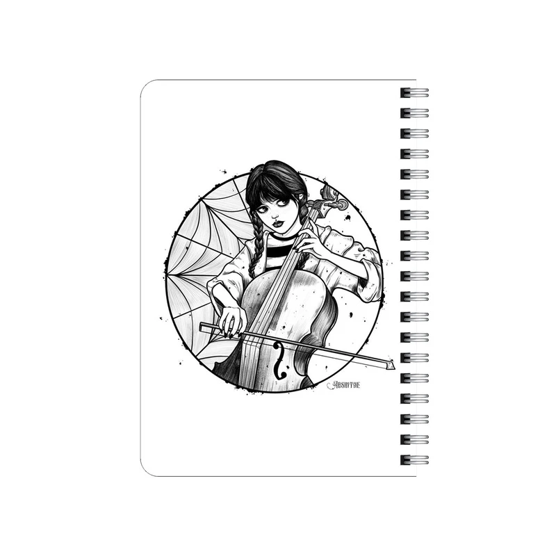 دفترچه یادداشت بامبیلیپ مدل چوبی طرح سریال ونزدی کد 7575156