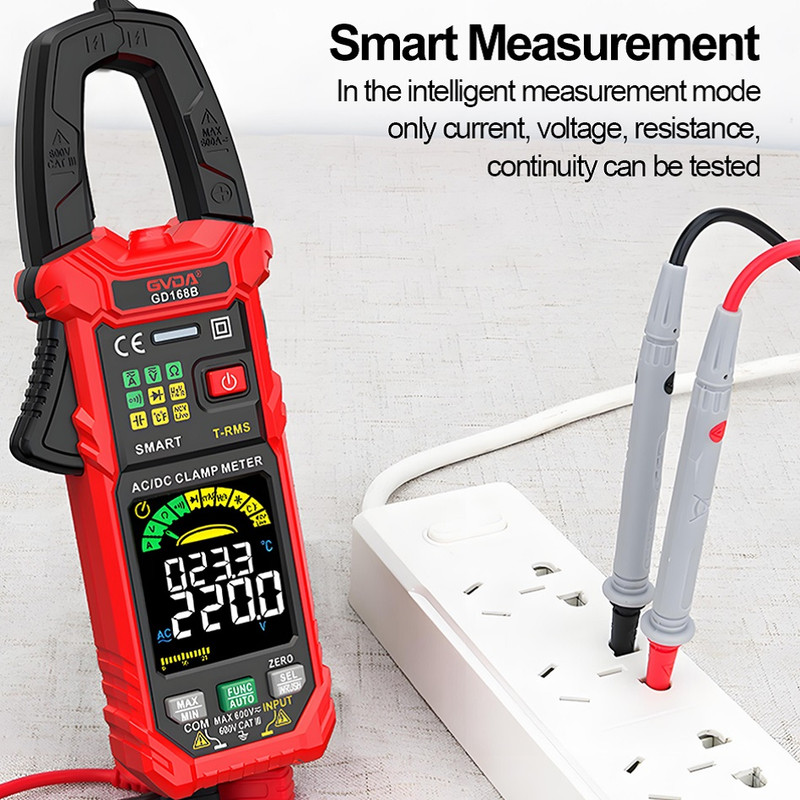 کلمپ آمپر متر جی وی دی ای مدل GD168B کلمپ آمپر متر جی وی دی ای مدل GD168B