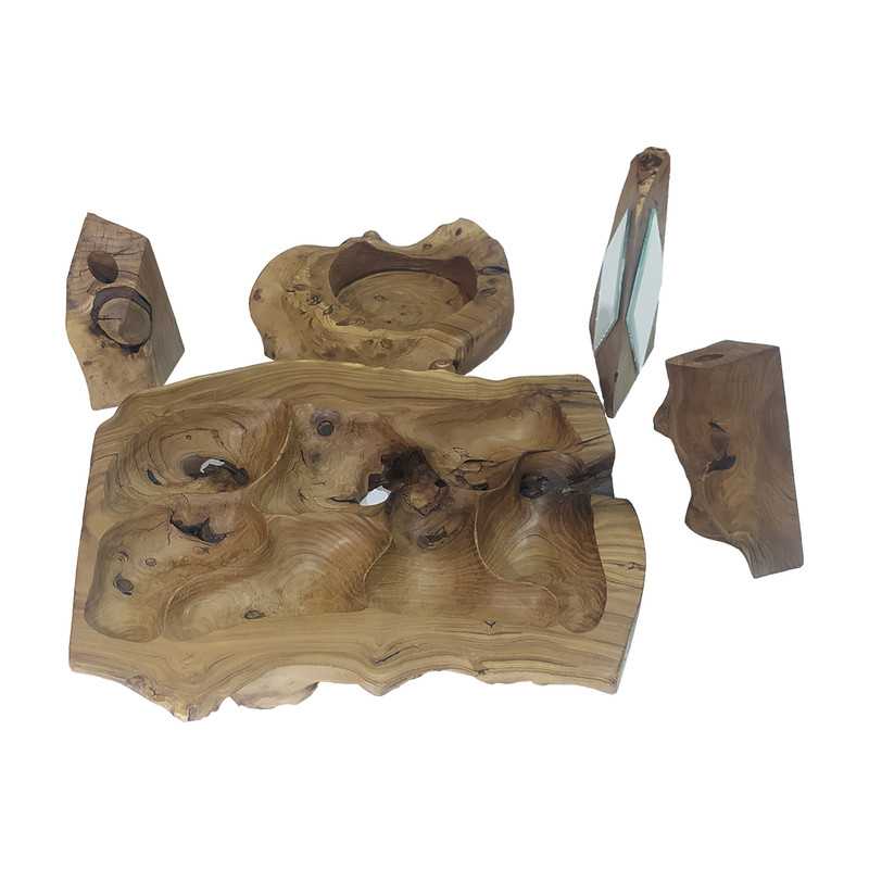مجموعه ظروف هفت سین 5 پارچه مدل B326