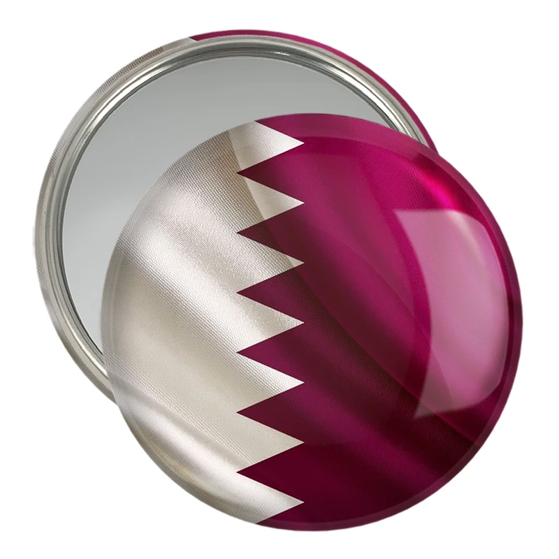 آینه جیبی خندالو مدل پرچم قطر  کد 20434