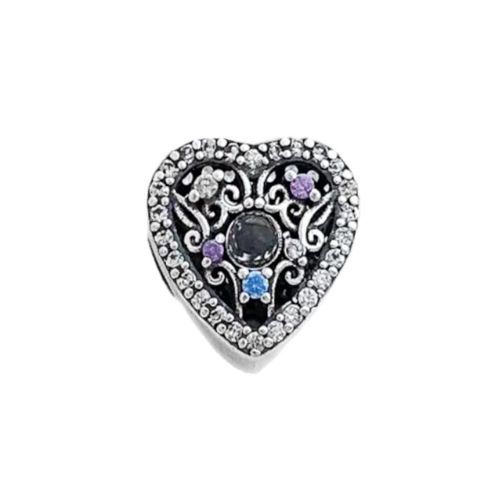 آویز گردنبند نقره زنانه پاندورا مدل Heart charm 65220