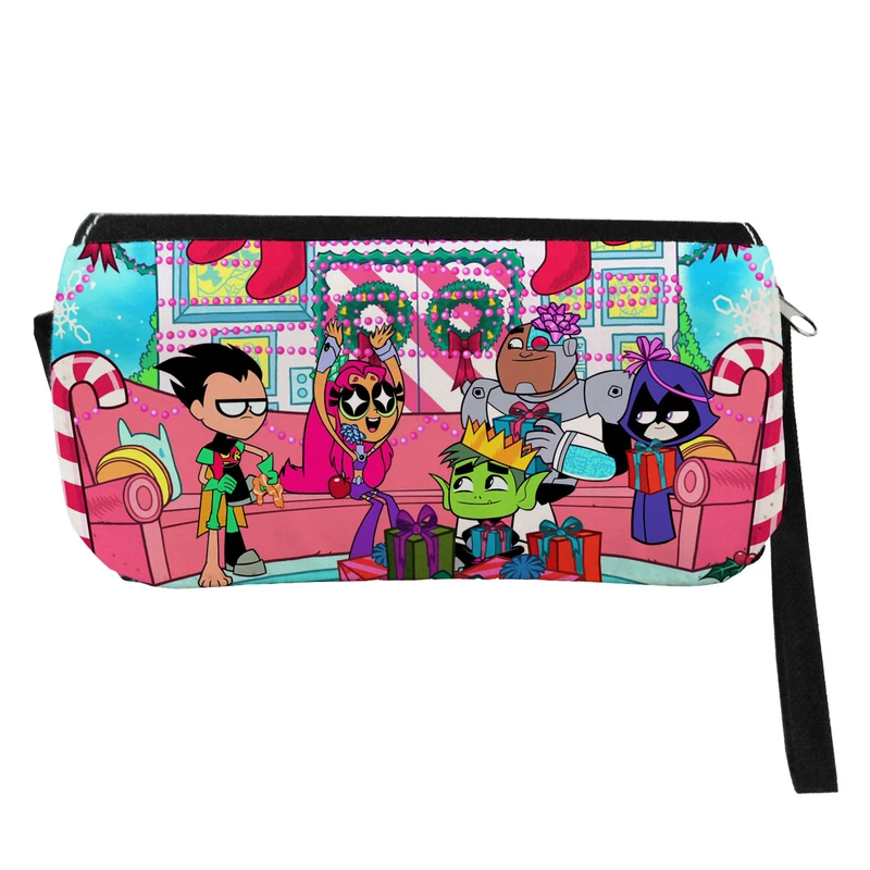 جامدادی مدل دوزیپ طرح انیمیشن تایتانهای نوجوان کد NI1237