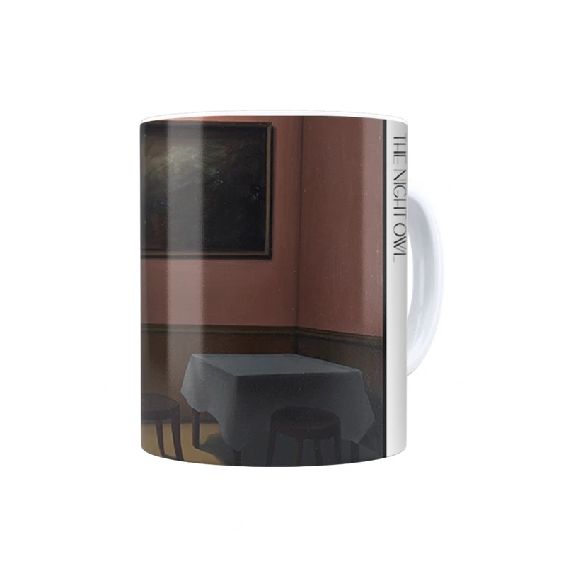 ماگ ترمه طراحان ایده مدل جغد شب از ماگریت کد art0435