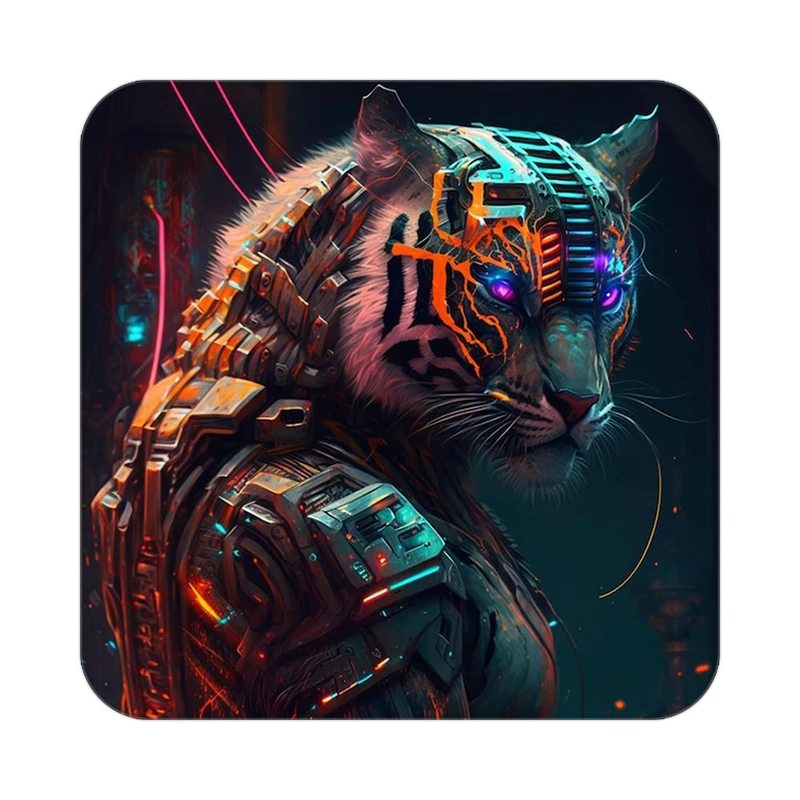 زیر لیوانی کاکتی طرح شیر مدل mp24353