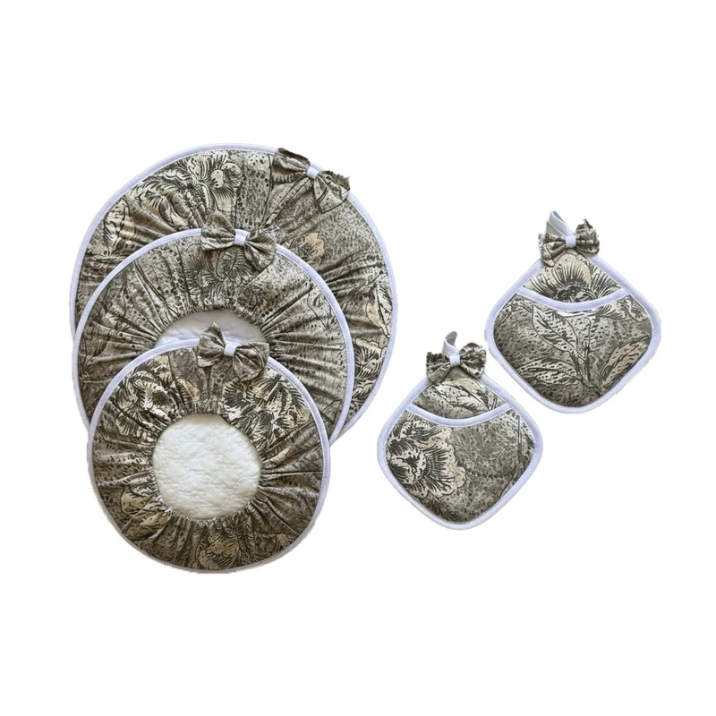 ست دم‌کنی و دستگیره 5 تکه مدل جنگل