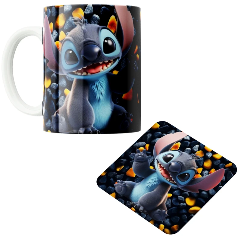 ماگ طرح کارتون استیج کد 04 به همراه زیر لیوانی