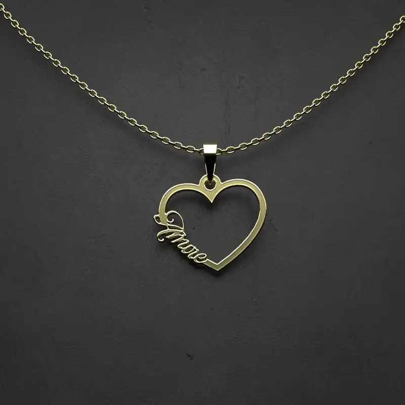 گردنبند طلا 18 عیار زنانه مدوپد مدل اسم امیره Amire  کد YY2-1-1221