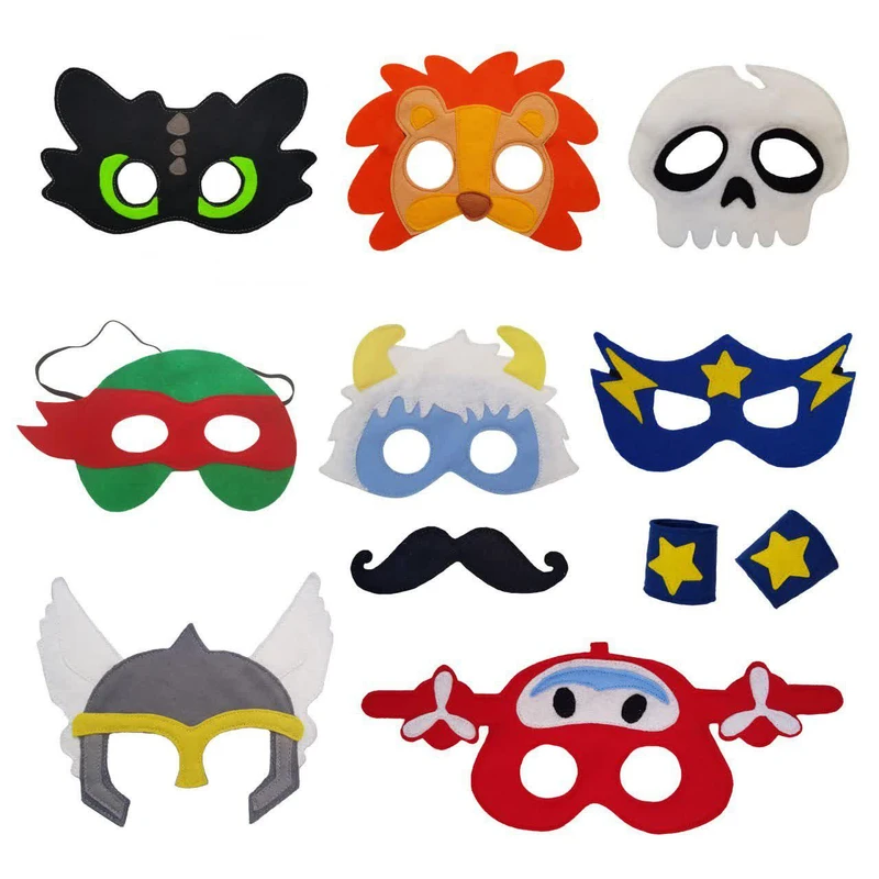 ماسک ایفای نقش طرح پسرانه مجموعه 10 عددی