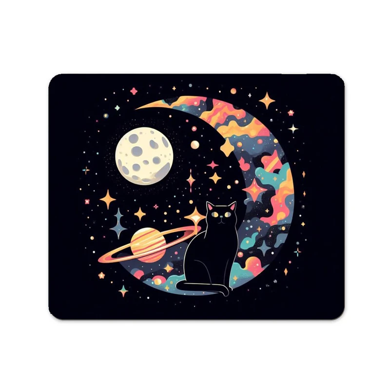 ماوس پد پاد آفرین مدل گربه فضایی کد 683 سایز 24*19 سانتی متر