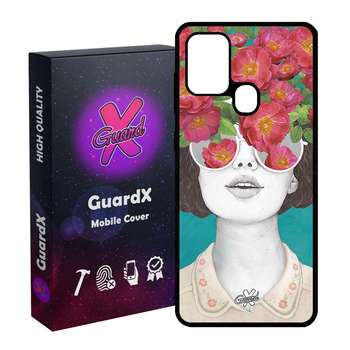 کاور گارد ایکس طرح Girl مدل Glass10148 مناسب برای گوشی موبایل سامسونگ Galaxy A21s