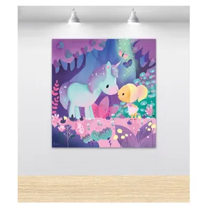 استیکر و تابلو کودک و نوزاد مدل یونیکورن