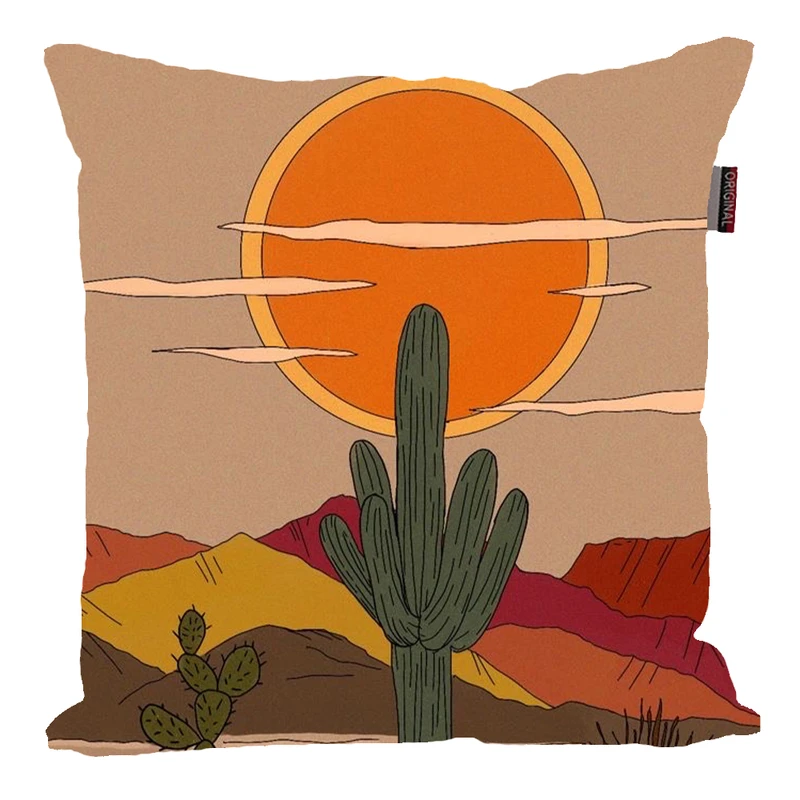 کوسن مدل فانتزی کاکتوس و خورشید کد 233