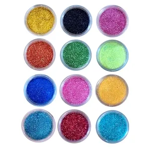 پودر اکلیل مدل دانه شنی ریز کد ASR-46 وزن 42 گرم مجموعه 12 عددی