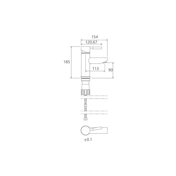 شیر روشویی شودر مدل موناکوپلاس