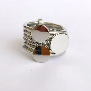 انگشتر زنانه  مدل دایره مجموعه 6 عددی