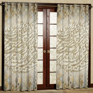 پرده مدل شعر مخمل پانچی کد 1062 سایز 140x280 سانتی متر
